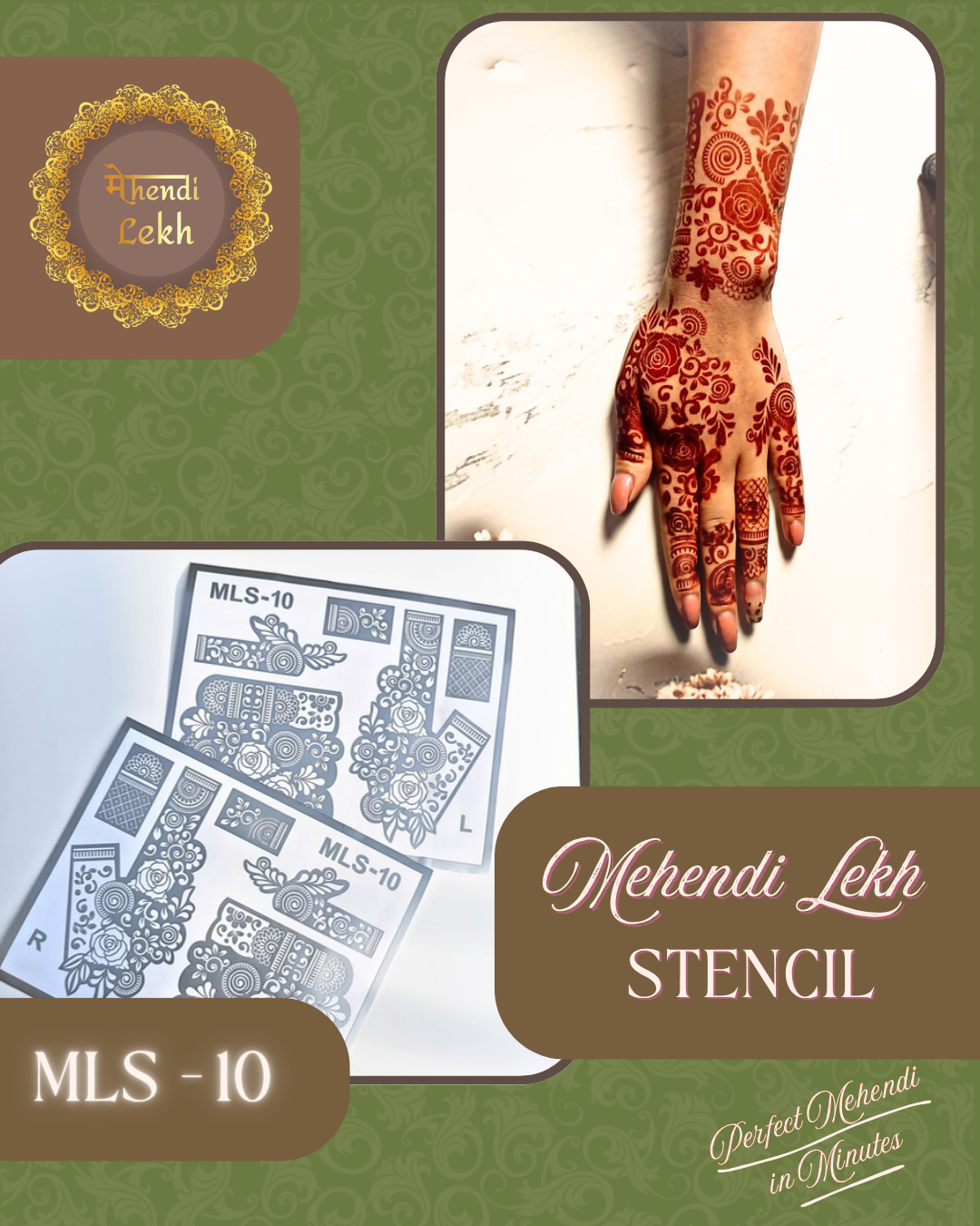 Mehendi Stencil MLS-10