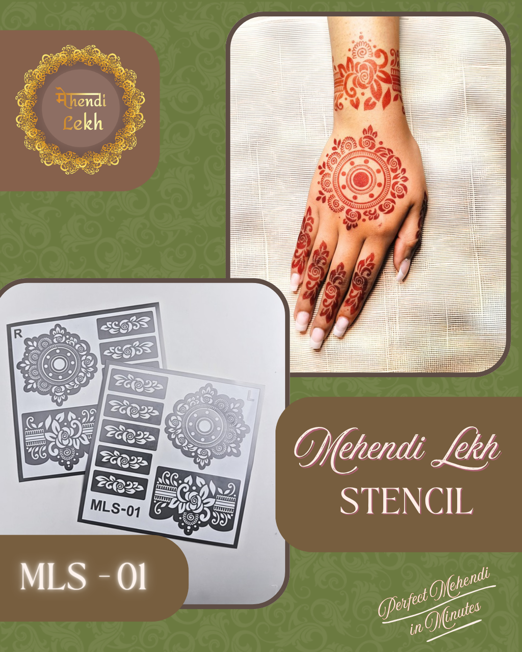 Mehendi Stencil MLS-01
