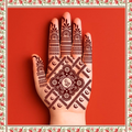 Eid Mehendi Stencil MLR-07