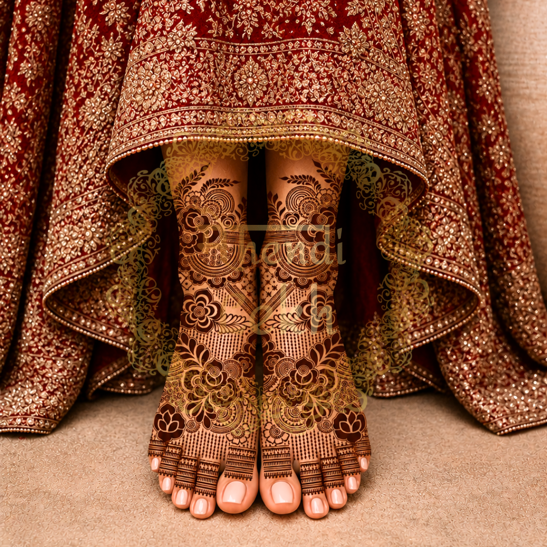 Bridal Foot Stencil MLB-06