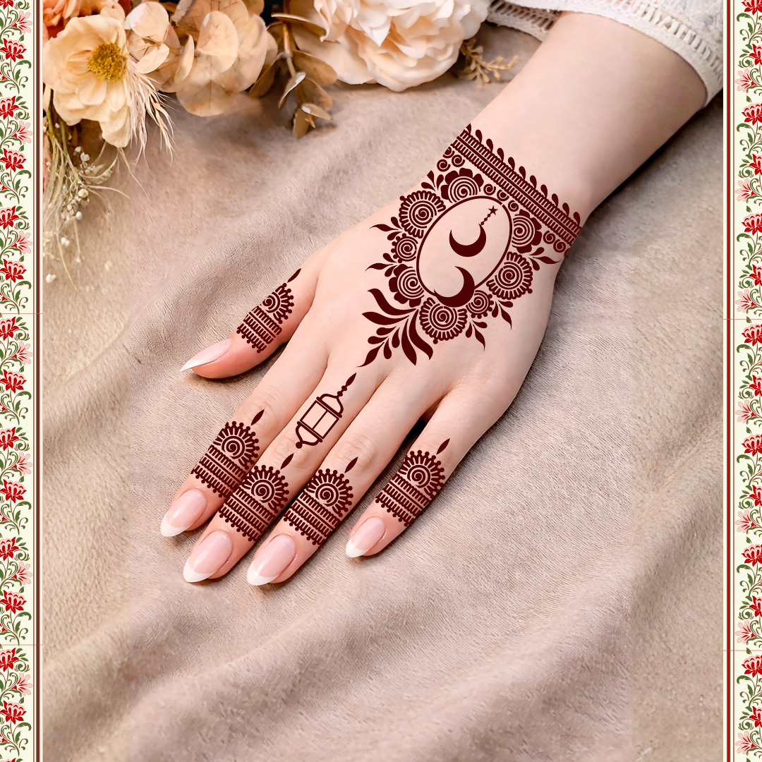 Eid Mehendi Stencil MLR-06