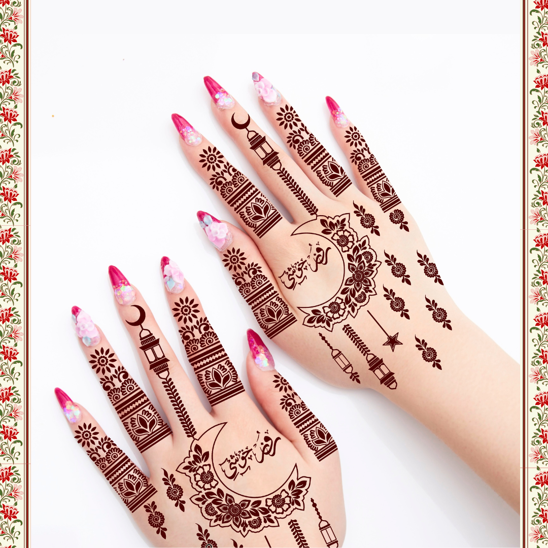 Eid Mehendi Stencil MLR-08