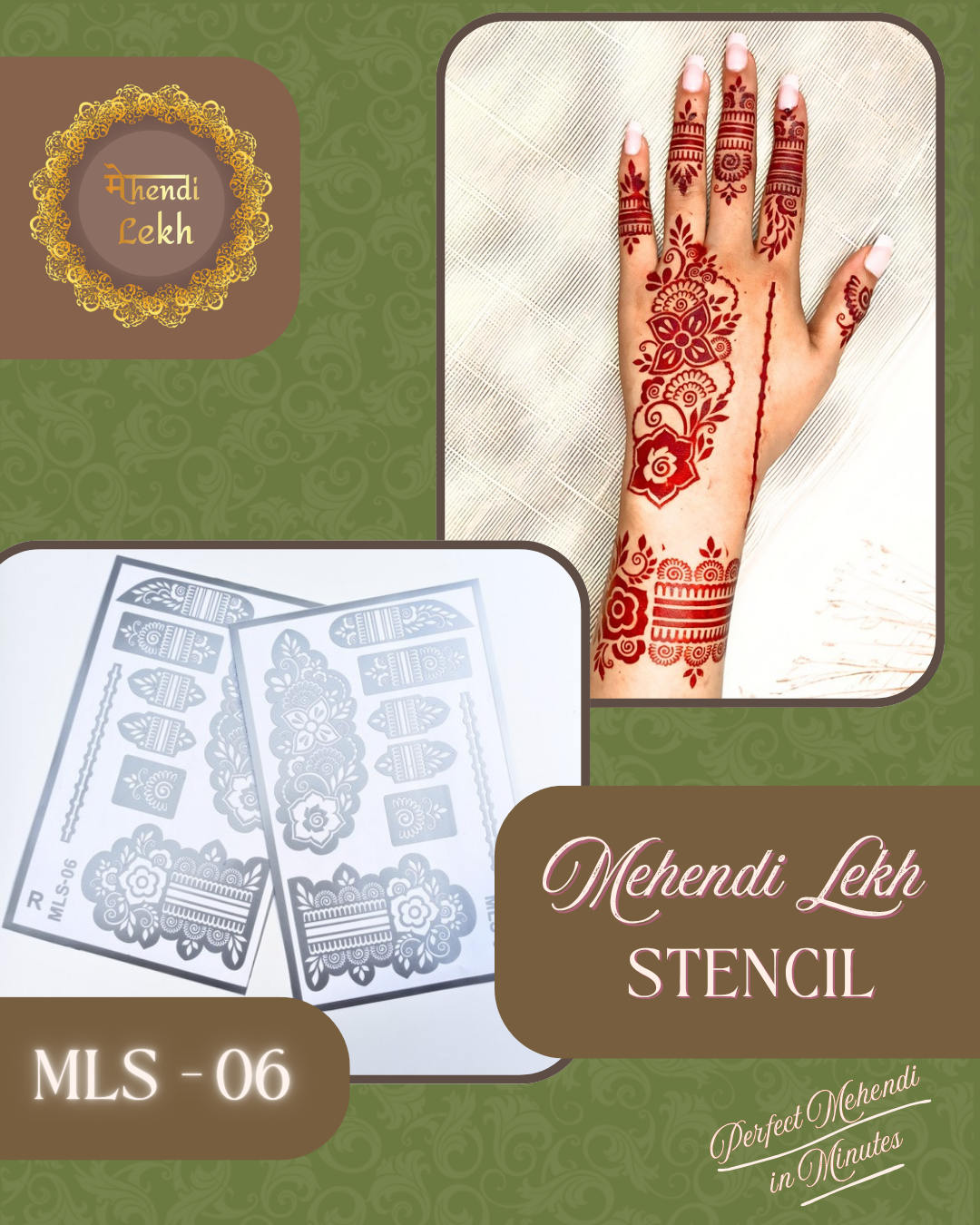 Mehendi Stencil MLS-06