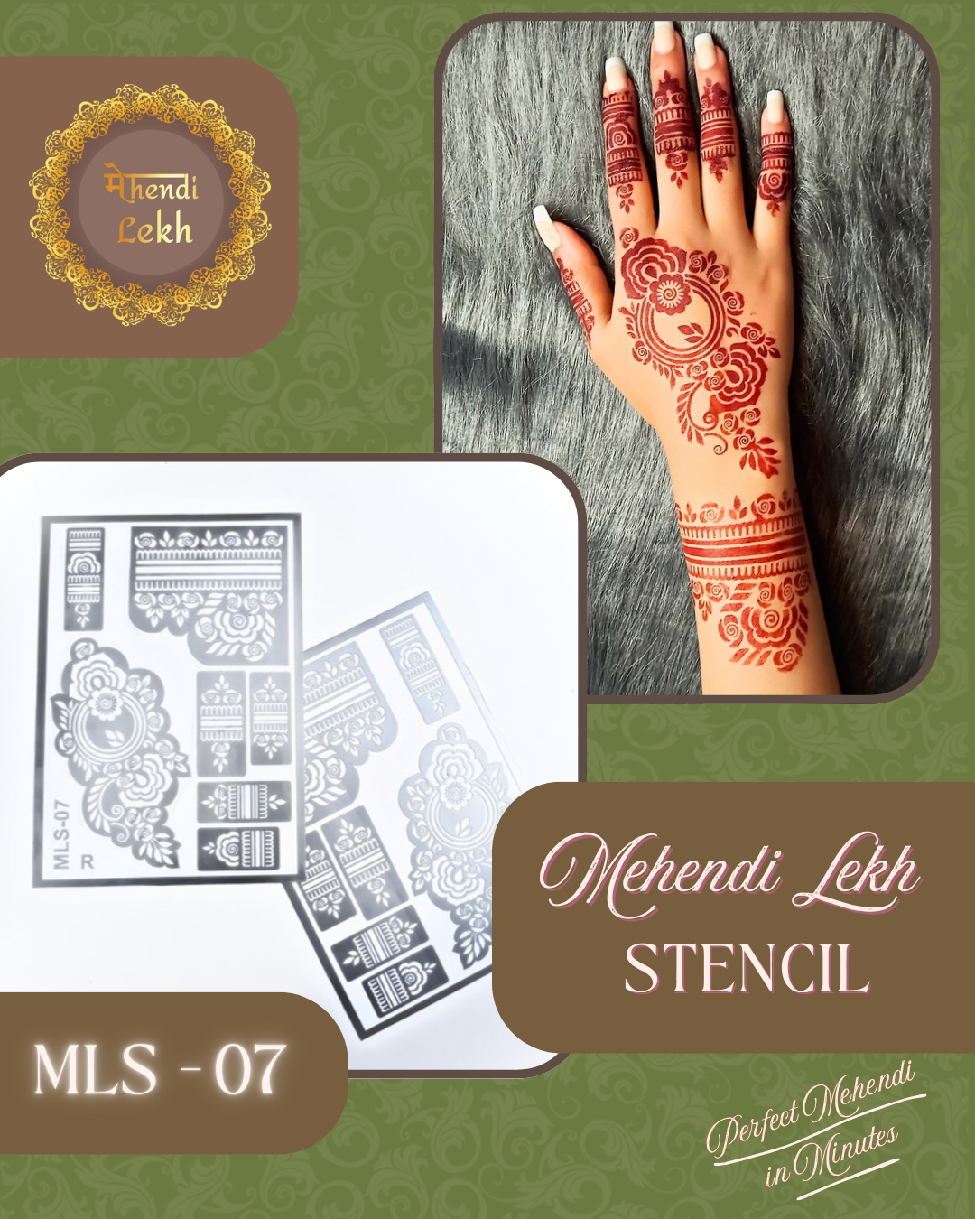 Mehendi Stencil MLS-07