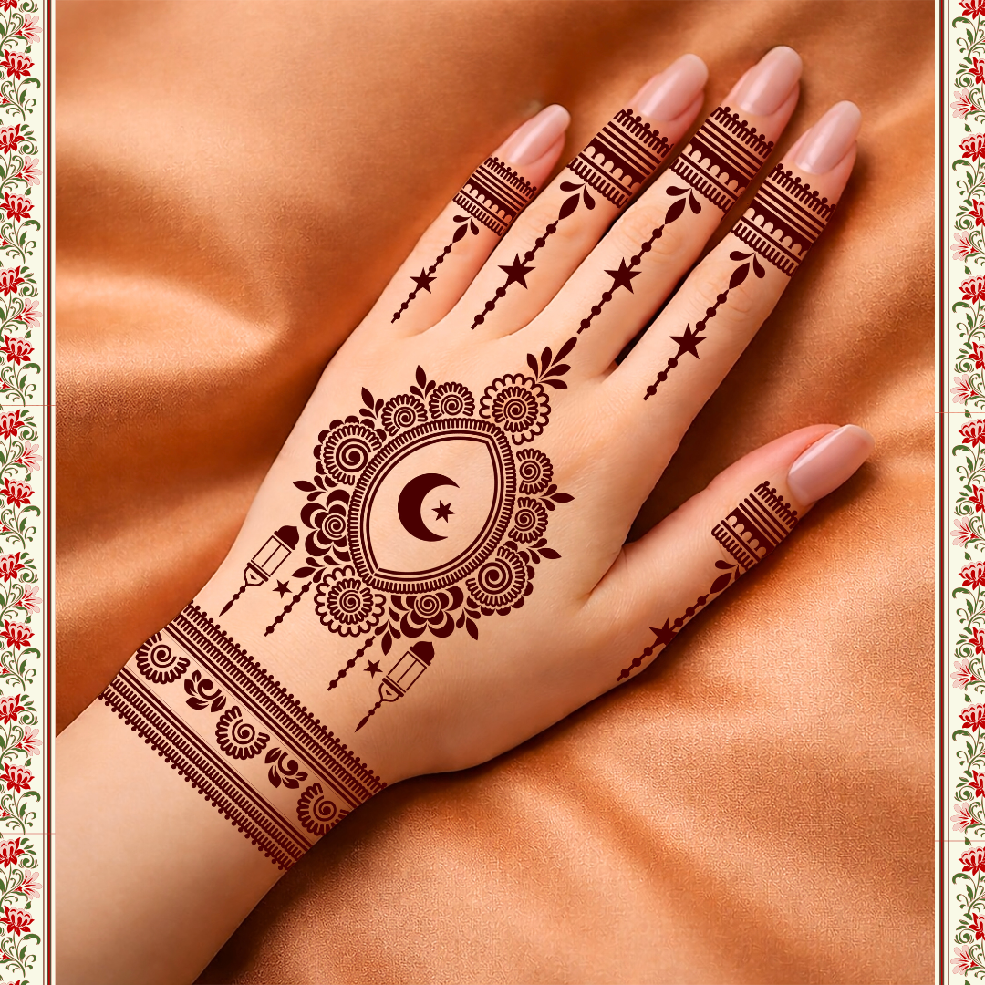 Eid Mehendi Stencil MLR-05
