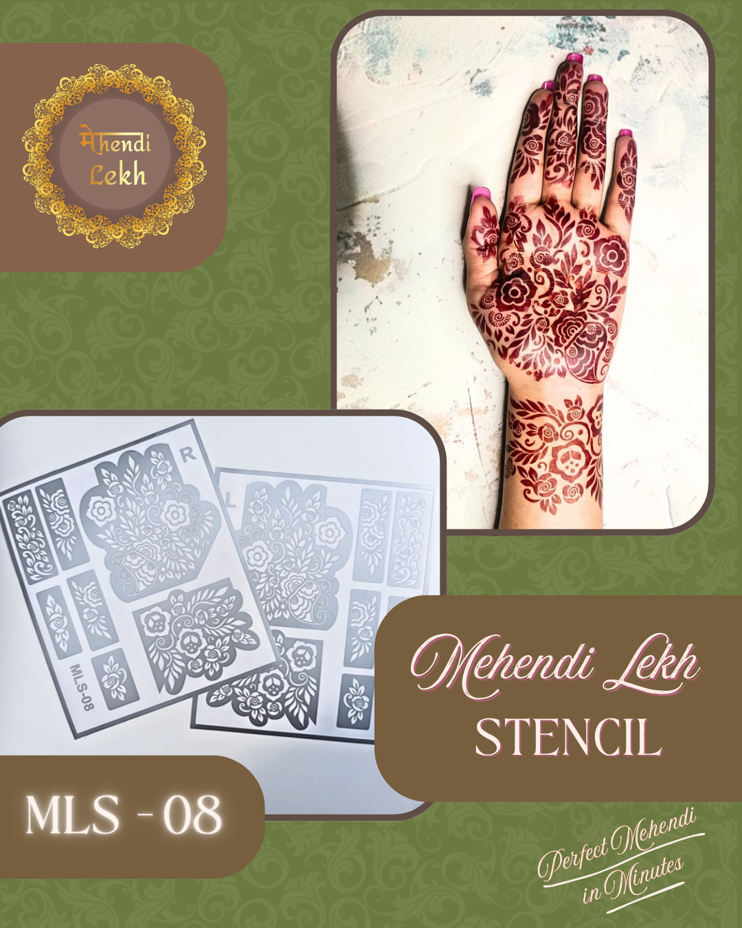 Mehendi Stencil MLS-08