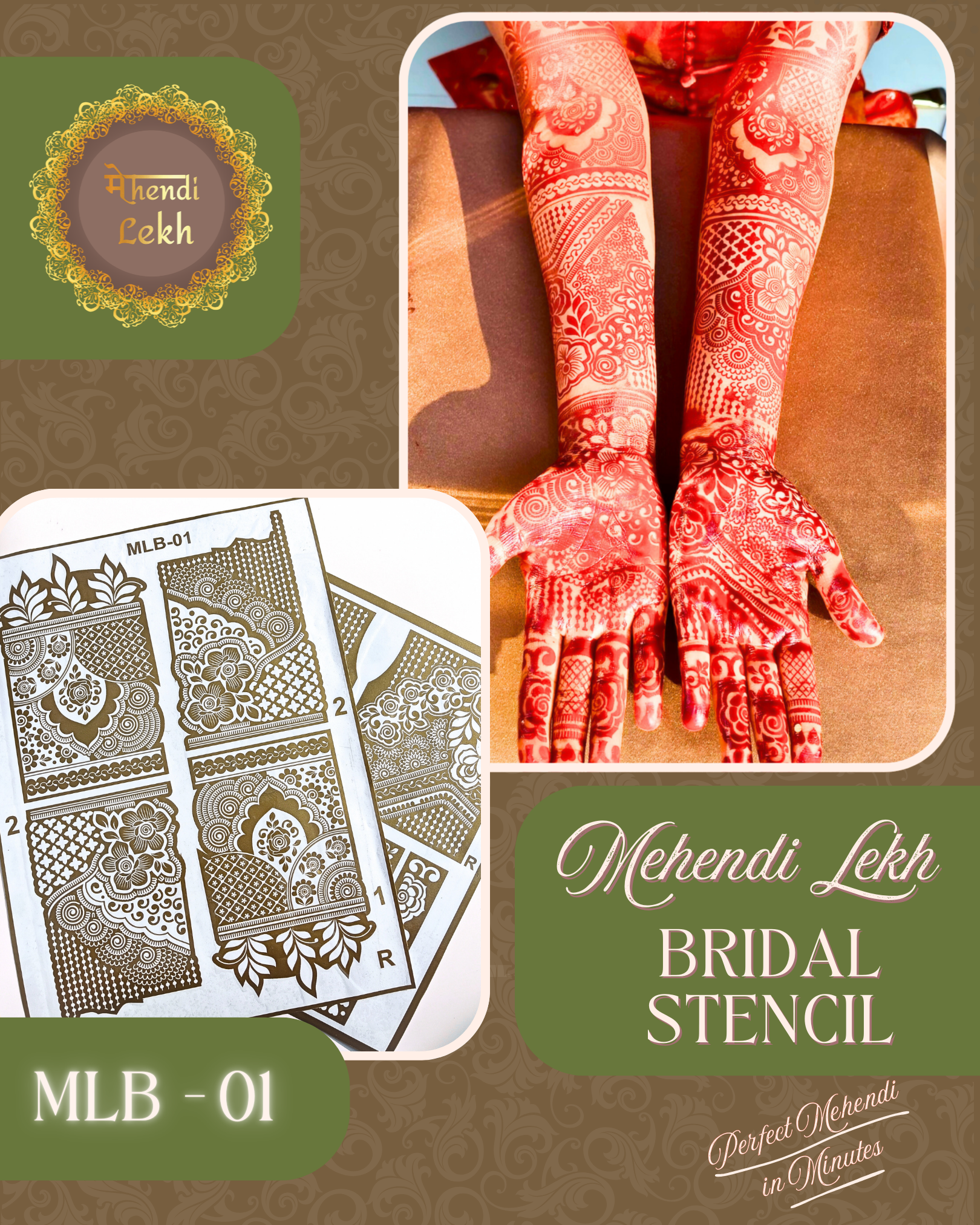 Bridal Stencil MLB-01