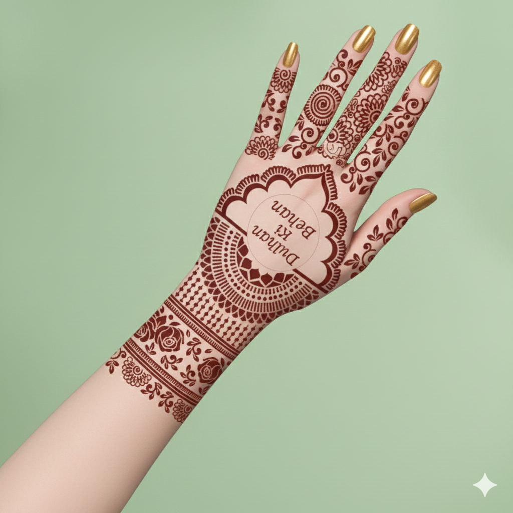 Semi Bridal Stencil MLB-03