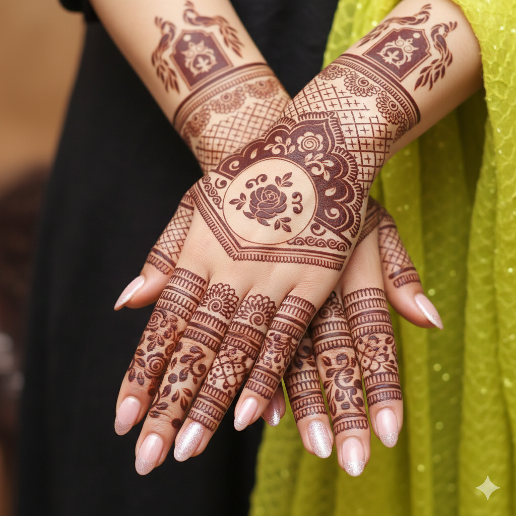 Semi Bridal Stencil MLB-04