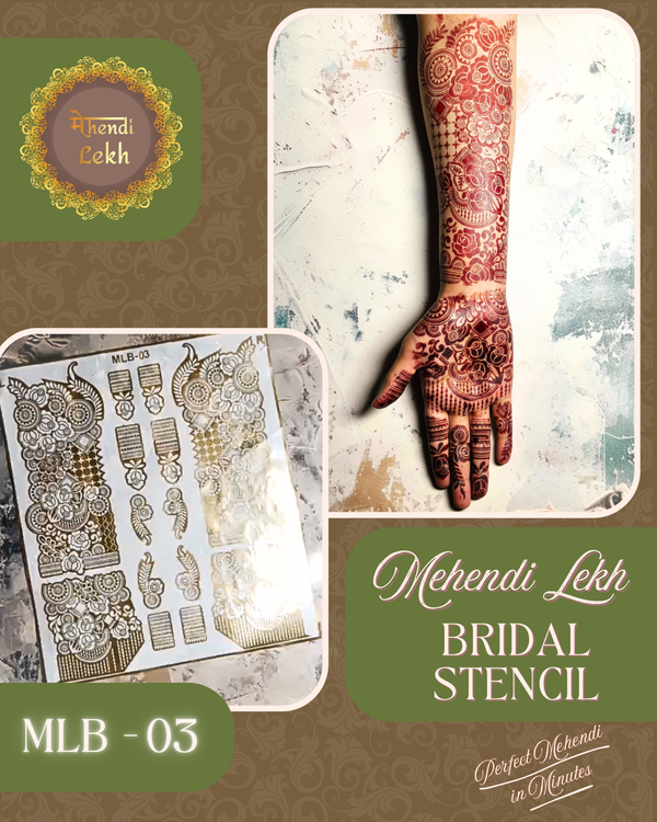 Bridal Stencil MLB-03