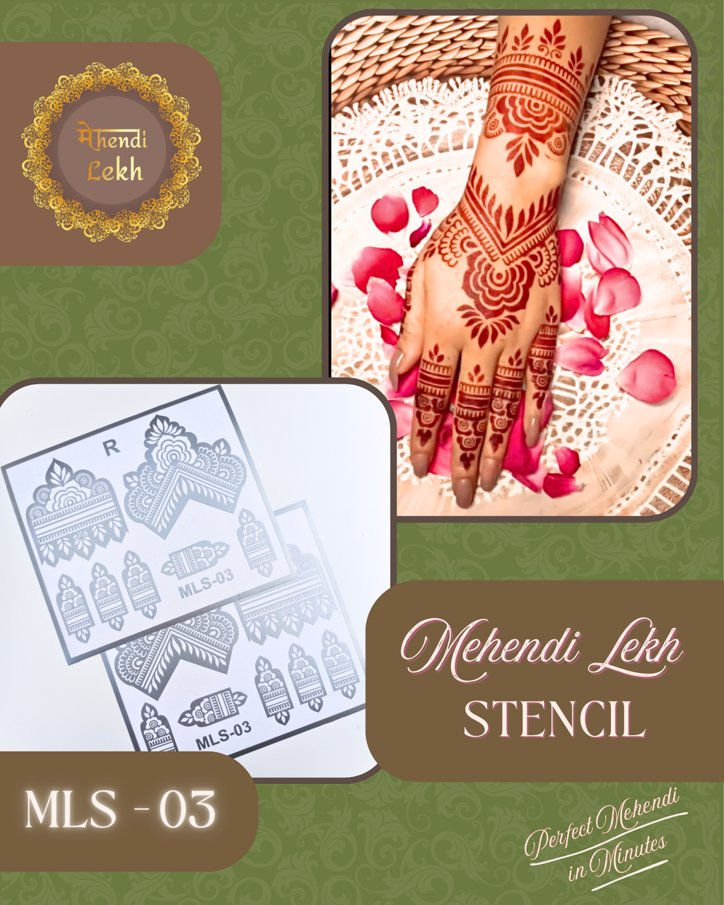 Mehendi Stencil MLS-03