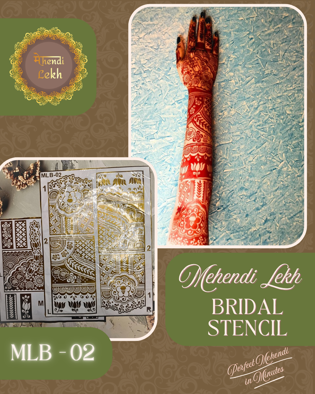 Bridal Stencil MLB-02