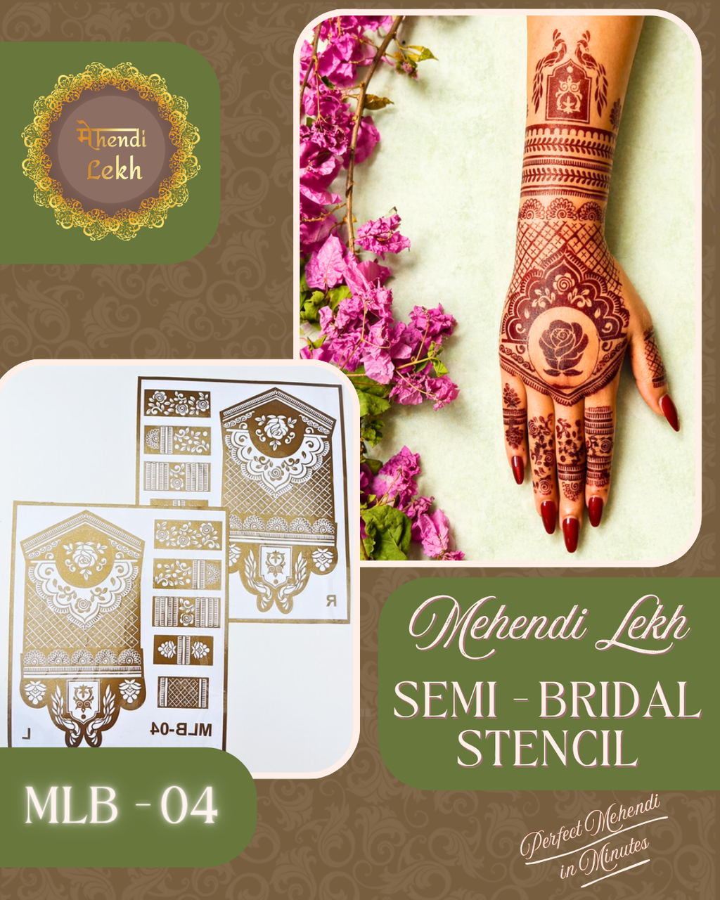 Semi-Bridal Stencil MLB-04