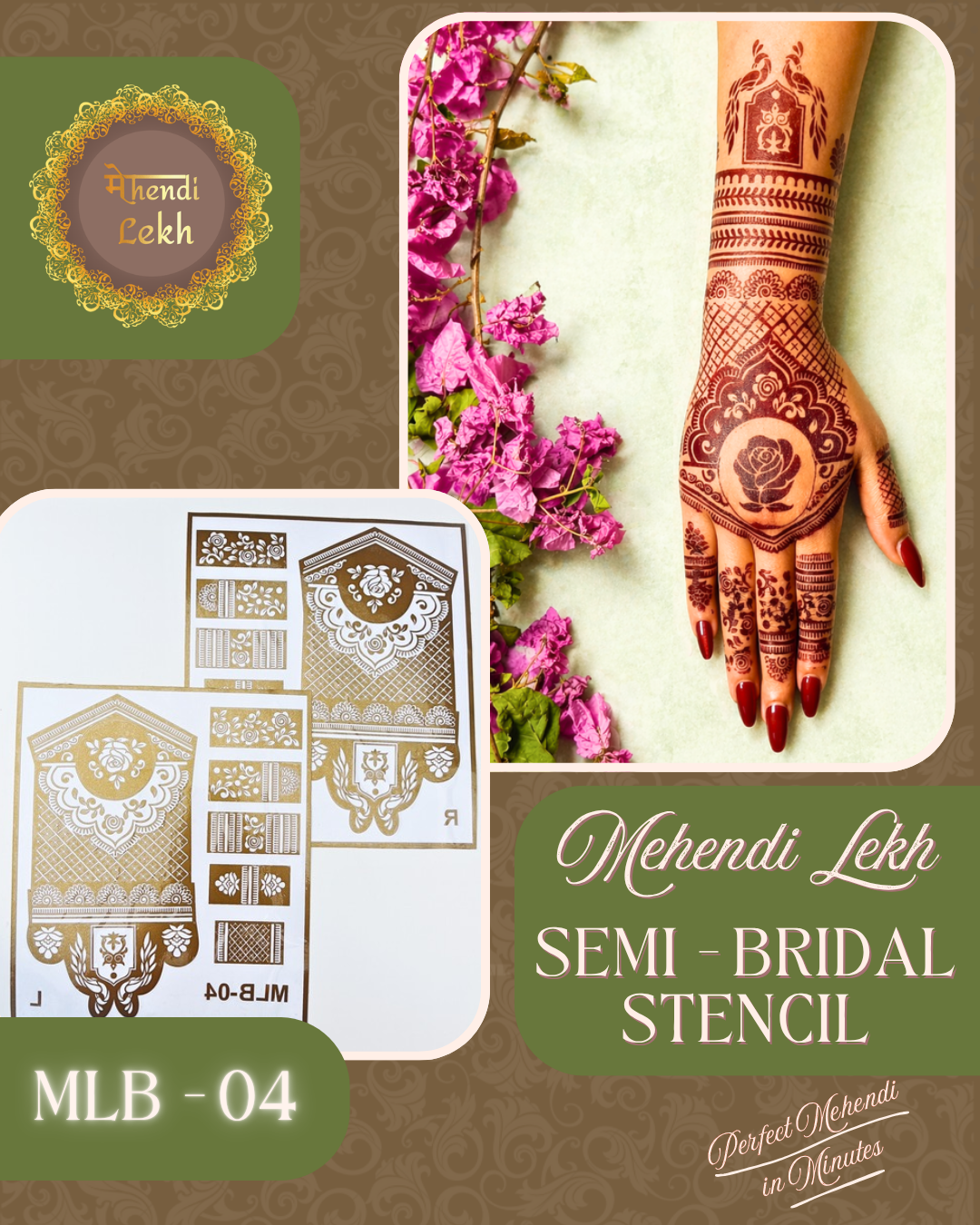 Semi-Bridal Stencil MLB-04