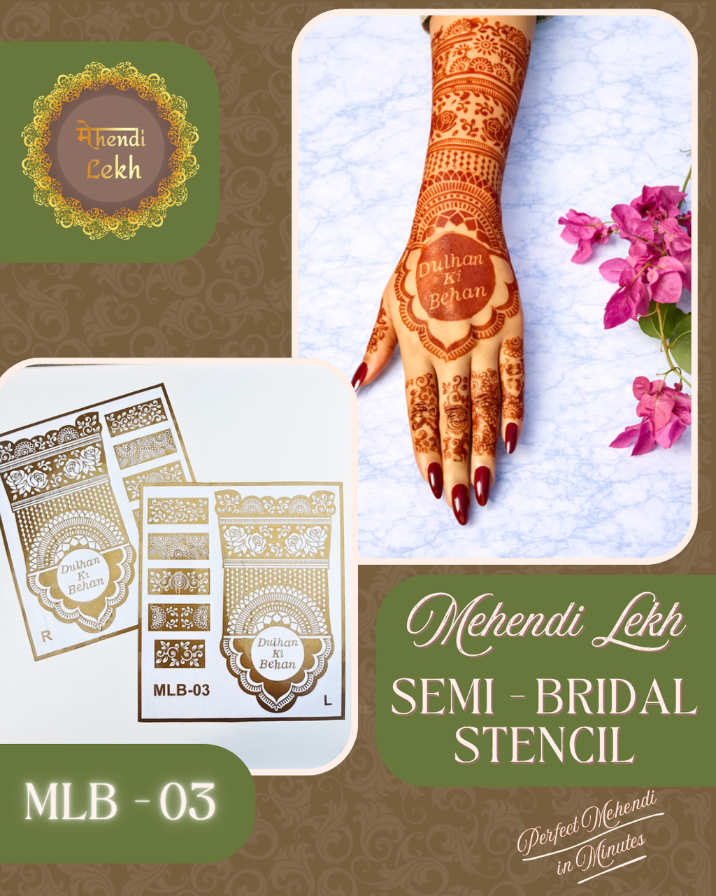 Semi-Bridal Stencil MLB-03